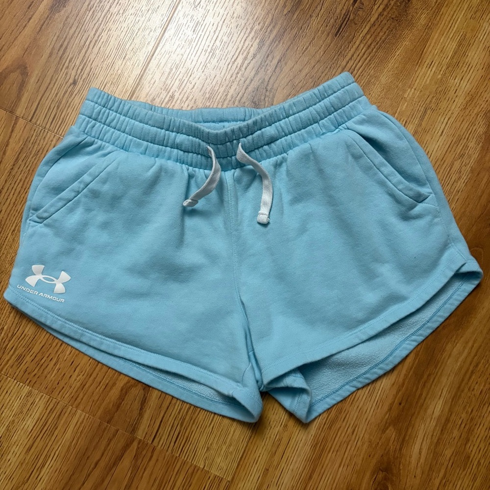 Under Armour Women's Light Sky Blue Shorts S